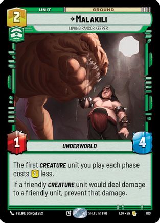 Malakili - Loving Rancor Keeper (Foil) (610) - LOTF - Rare - Foil