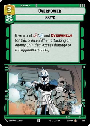 Overpower (Foil) (628) - LOTF - Common - Foil