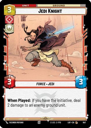 Jedi Knight (Foil) (647) - LOTF - Common - Foil