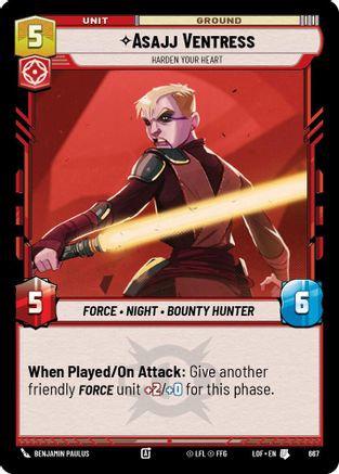 Asajj Ventress - Harden Your Heart (Foil) (667) - Uncommon - Foil