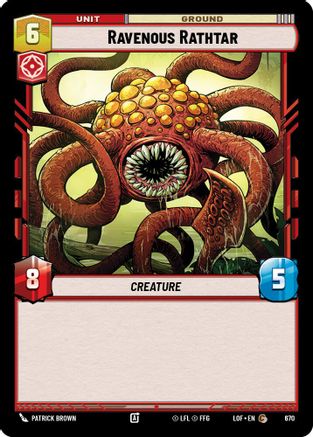 Ravenous Rathtar (Foil) (670) - LOTF - Common - Foil