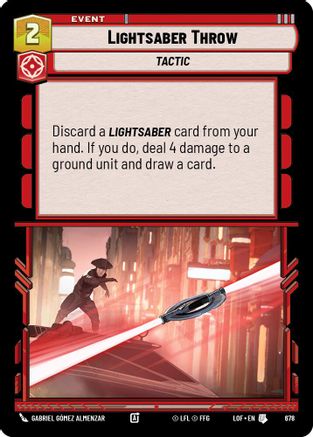 Lightsaber Throw (Foil) (678) - LOTF - Uncommon - Foil