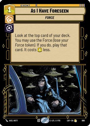 As I Have Foreseen (Foil) (690) - LOTF - Rare - Foil