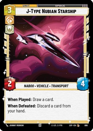 J-Type Nubian Starship (Foil) (696) - LOTF - Common - Foil