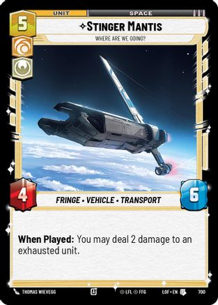 Stinger Mantis - Where Are We Going? (Foil) (700) - LOTF - Uncommon - Foil