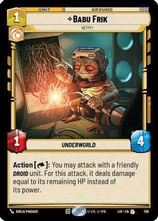 Babu Frik - Heyyy! (Foil) (708) - LOTF - Rare - Foil
