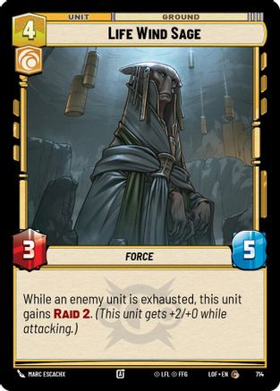 Life Wind Sage (Foil) (714) - LOTF - Common - Foil