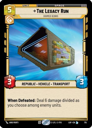 The Legacy Run - Doomed Debris (Foil) (715) - LOTF - Legendary - Foil
