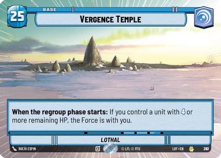 Vergence Temple (Hyperspace Foil) (767) - LOTF - Rare - Foil