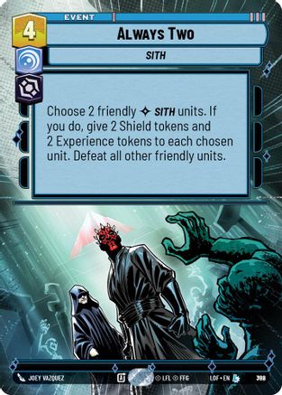 Always Two (Hyperspace Foil) (782) - LOTF - Legendary - Foil