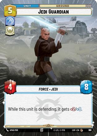 Jedi Guardian (Hyperspace Foil) (789) - LOTF - Common - Foil
