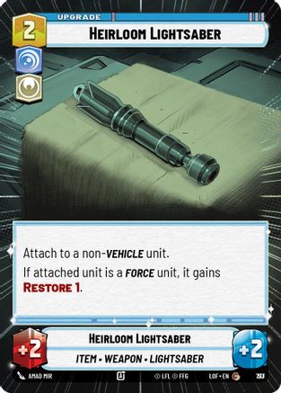 Heirloom Lightsaber (Hyperspace Foil) (793) - LOTF - Common - Foil