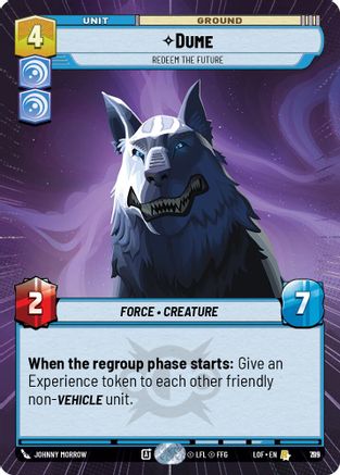 Dume - Redeem the Future (Hyperspace Foil) (795) - LOTF - Rare - Foil