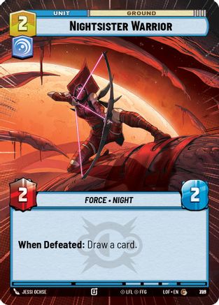 Nightsister Warrior (Hyperspace Foil) (799) - LOTF - Common - Foil