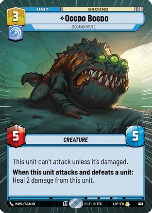Oggdo Bogdo - Bogano Brute (Hyperspace Foil) (803) - LOTF - Rare - Foil