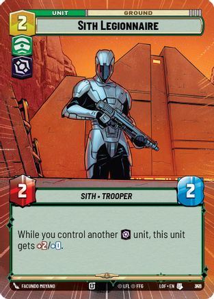 Sith Legionnaire (Hyperspace Foil) (821) - LOTF - Uncommon - Foil