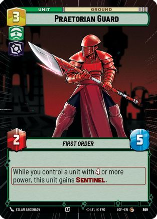 Praetorian Guard (Hyperspace Foil) (825) - LOTF - Common - Foil