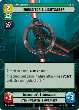 Inquisitor's Lightsaber (Hyperspace Foil) (830) - LOTF - Common - Foil
