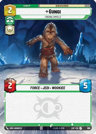 Gungi - Finding Himself (Hyperspace Foil) (833) - LOTF - Uncommon - Foil