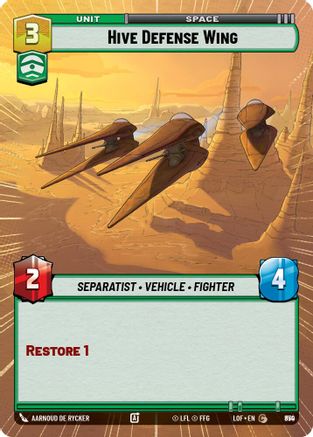 Hive Defense Wing (Hyperspace Foil) (850) - LOTF - Common - Foil