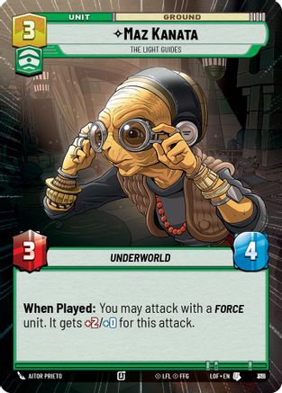 Maz Kanata - The Light Guides (Hyperspace Foil) (851) - LOTF - Uncommon - Foil