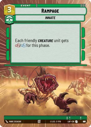 Rampage (Hyperspace Foil) (867) - LOTF - Uncommon - Foil