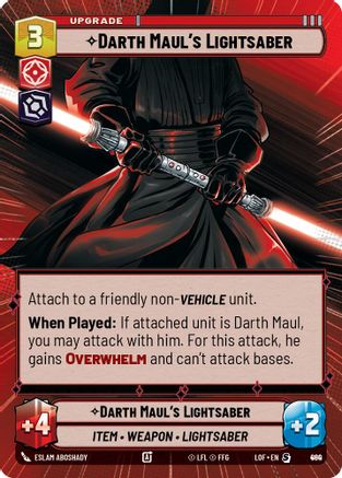 Darth Maul's Lightsaber (Hyperspace Foil) (880) - LOTF - Special - Foil