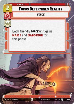 Focus Determines Reality (Hyperspace Foil) (892) - LOTF - Uncommon - Foil