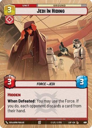Jedi In Hiding (Hyperspace Foil) (899) - LOTF - Common - Foil