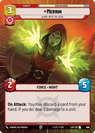 Merrin - Alone with the Dead (Hyperspace Foil) (900) - LOTF - Uncommon - Foil