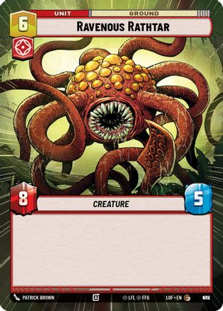 Ravenous Rathtar (Hyperspace Foil) (908) - LOTF - Common - Foil