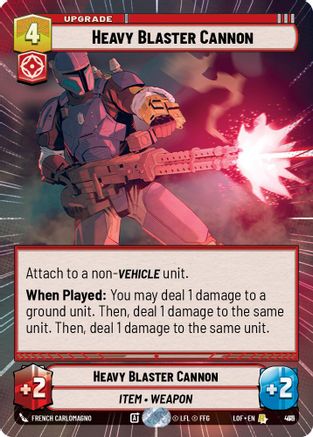 Heavy Blaster Cannon (Hyperspace Foil) (911) - LOTF - Rare - Foil