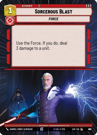 Sorcerous Blast (Hyperspace Foil) (912) - LOTF - Common - Foil