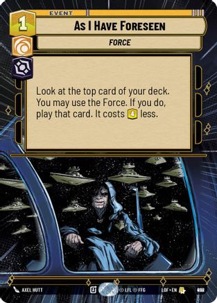 As I Have Foreseen (Hyperspace Foil) (928) - LOTF - Rare - Foil