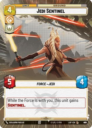 Jedi Sentinel (Hyperspace Foil) (936) - LOTF - Common - Foil