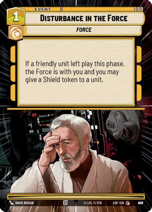 Disturbance in the Force (Hyperspace Foil) (956) - LOTF - Common - Foil