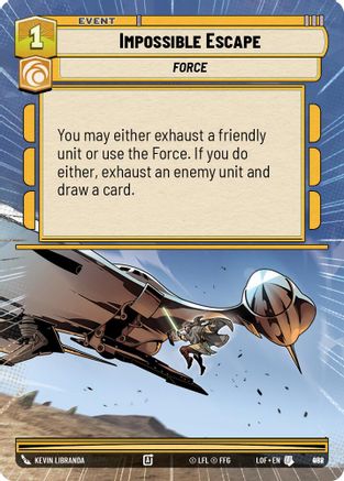 Impossible Escape (Hyperspace Foil) (958) - LOTF - Uncommon - Foil