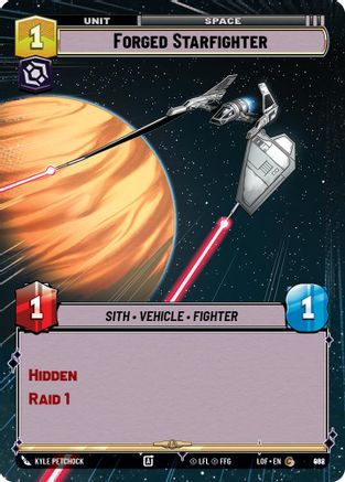 Forged Starfighter (Hyperspace Foil) (968) - LOTF - Common - Foil