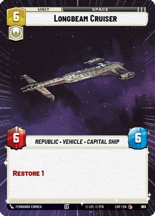 Longbeam Cruiser (Hyperspace Foil) (993) - LOTF - Common - Foil