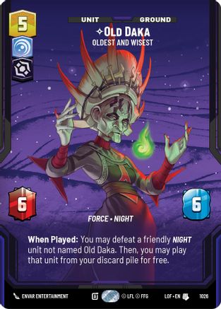 Old Daka - Oldest and Wisest (Prestige) (1026) - LOTF - Uncommon