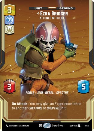 Ezra Bridger - Attuned With Life (Prestige) (1032) - LOTF - Uncommon