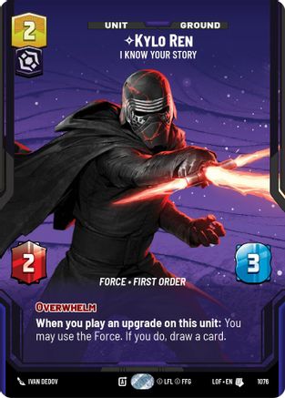 Kylo Ren - I Know Your Story (Prestige Foil) (1076) - LOTF - Uncommon - Foil