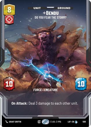 Bendu - Do You Fear the Storm? (Prestige Foil) (1091) - LOTF - Legendary - Foil