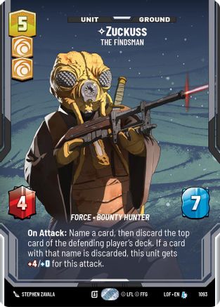 Zuckuss - The Findsman (Prestige Foil) (1093) - LOTF - Legendary - Foil