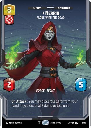 Merrin - Alone with the Dead (Prestige Foil) (1094) - LOTF - Uncommon - Foil