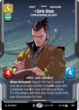 Sifo-Dyas - Commissioning An Army (Prestige Foil) (1095) - LOTF - Rare - Foil