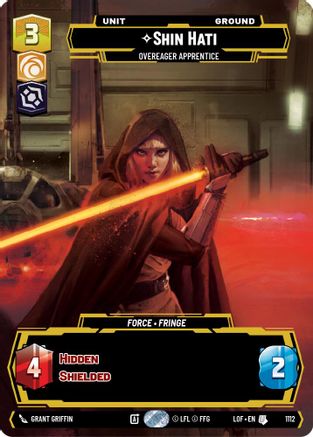 Shin Hati - Overeager Apprentice (Prestige Foil) (1112) - LOTF - Uncommon - Foil