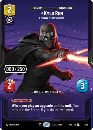 Kylo Ren - I Know Your Story (Serialized) (1122) - LOTF - Uncommon - Foil