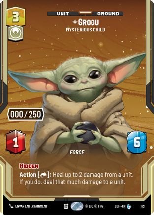 Grogu - Mysterious Child (Serialized) (1131) - LOTF - Legendary - Foil