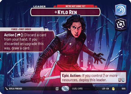 Kylo Ren - We're Not Done Yet (Showcase) (1005) - LOTF - Rare - Foil